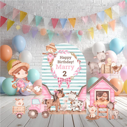 Farm Animals Cutouts Set, Ranch Animals Party, Barnyard Birthday Prop, Farm Animal Standee, Baby Shower,Farm Themed Party Decor,Centerpieces