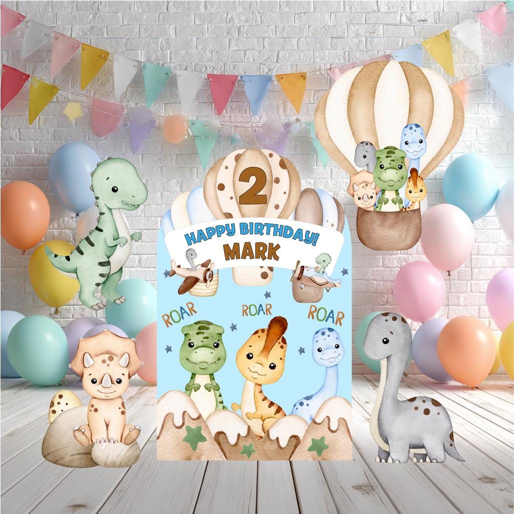Dinosaur Party Cutouts, Party Decor, Air Transport, Hot Air Balloons, Baby Dino Birthday Party, Party Props, Dinosaur Baby Shower, Airplane