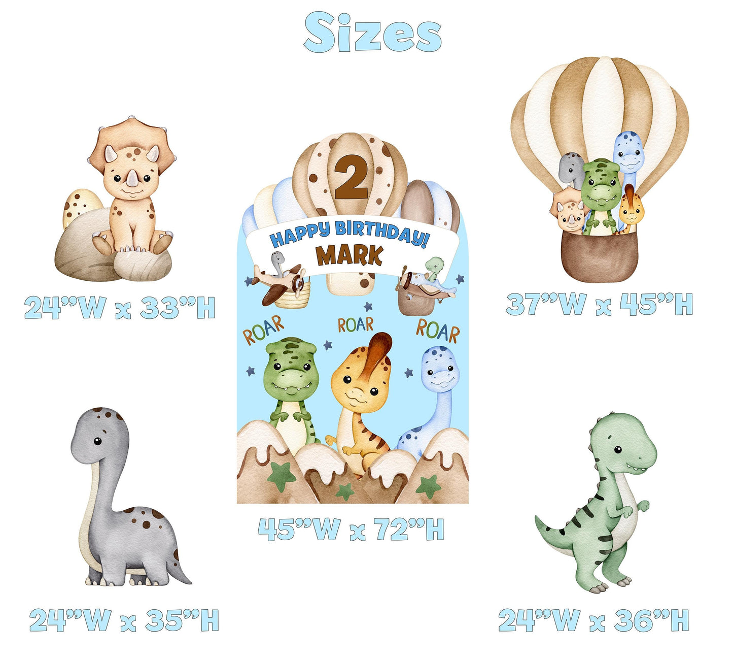 Dinosaur Party Cutouts, Party Decor, Air Transport, Hot Air Balloons, Baby Dino Birthday Party, Party Props, Dinosaur Baby Shower, Airplane