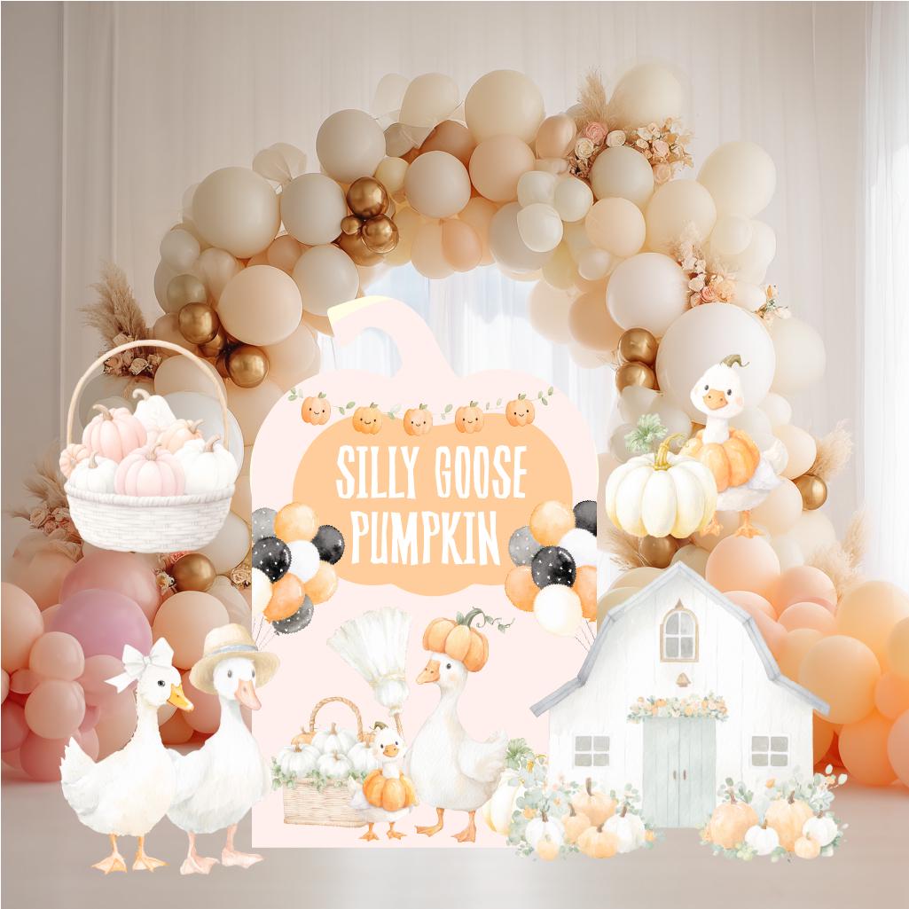 One Silly Goose Cutouts, Thanksgiving Decor, Baby Shower, Silly Goose, 1st Birthday, Pumpkin Decor, Halloween Decor, Fall Decor, Lawn Sign