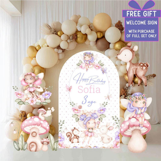 Fairy First Birthday Cutouts, Fairy Baby Shower, Fairy Garden, Fairy House, 1st Birthday, Welcome Sign, Woodland Birthday, Party Props