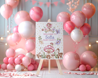 Fairy First Birthday Cutouts, Fairy Baby Shower, Fairy Garden, Fairy House, 1st Birthday, Welcome Sign, Woodland Birthday, Party Props