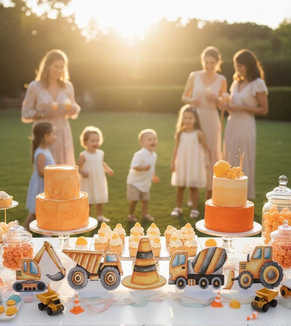 Construction Party Double-Sided Table Centerpieces Set 5, Boy Baby Shower, Nursery Decor, Table Decor, Birthday Decorations,