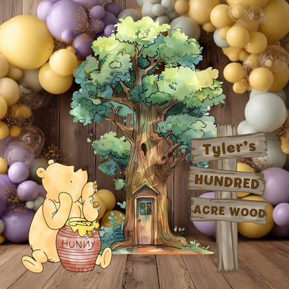 Classic Winnie the Pooh Cutout Decoration, Baby Shower Decor, Backdrop, Yard Sign, Honey Bear, Baby Birthday, Classic Bear, Gender Reveal